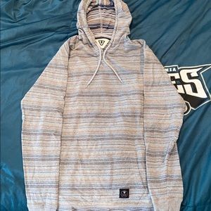 Vissla Men’s Flannel Popover with Hood Size L